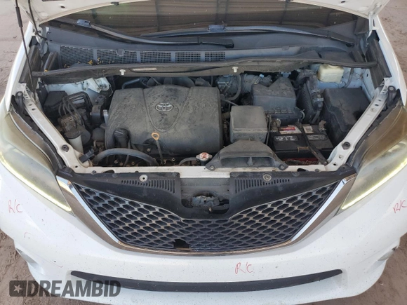 2017 Toyota Sienna SE with VIN 5TDXZ3DC4HS830936, listed as a Copart auction lot 62111205 with 154,665 mi miles and Salvage title. Bid and sale history available at DreamBid. Image 12.
