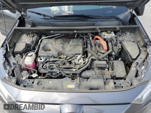 2021 Toyota RAV4 Hybrid XSE with VIN 2T3E6RFV8MW005489, listed as a Copart auction lot 56984825 with 92,632 mi miles and Salvage title. Bid and sale history available at DreamBid. Image 12.