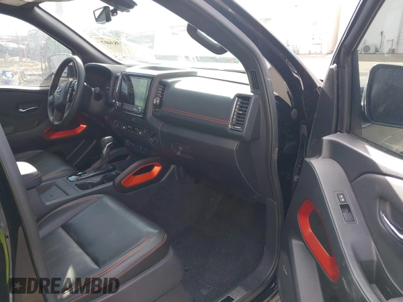 2023 Nissan Frontier SV with VIN 1N6ED1EK0PN658048, listed as a IAAI auction lot 41383407 with 13,744 mi miles and . Bid and sale history available at DreamBid. Image 5.