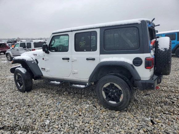 2020 Jeep Wrangler Unlimited Rubicon with VIN 1C4HJXFG1LW272751, listed as a Copart auction lot 79645284 with 140,372 mi miles and Non Repairable. Bid and sale history available at carsss.com. Image 2.