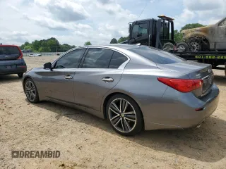 2014 Infiniti Q50 Premium with VIN JN1BV7AP8EM682000, listed as a Copart auction lot 53619995 with 117,515 mi miles and Salvage title. Bid and sale history available at DreamBid. Image 2.