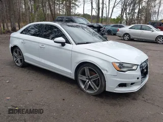 2015 Audi A3 1.8T Premium Plus with VIN WAUCCGFF4F1029817, listed as a IAAI auction lot 41743579 with 157,353 mi miles. Bid and sale history available at carsss.com. Image 1.