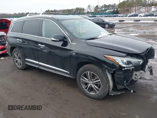 2018 Infiniti QX60 with VIN 5N1DL0MM1JC510441, listed as a IAAI auction lot 41509824 with 51,608 mi miles. Bid and sale history available at carsss.com. Image 1.