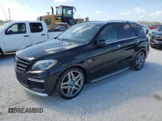2015 Mercedes-Benz M ML 63 AMG with VIN 4JGDA7EB1FA470876, listed as a Copart auction lot 77074354 with Not Provided miles and Salvage Title. Bid and sale history available at carsss.com. Image 1.