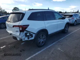 2022 Honda Pilot Sport with VIN 5FNYF6H35NB098700, listed as a Copart auction lot 87680655 with 18,023 mi miles and Salvage Title. Bid and sale history available at carsss.com. Image 3.