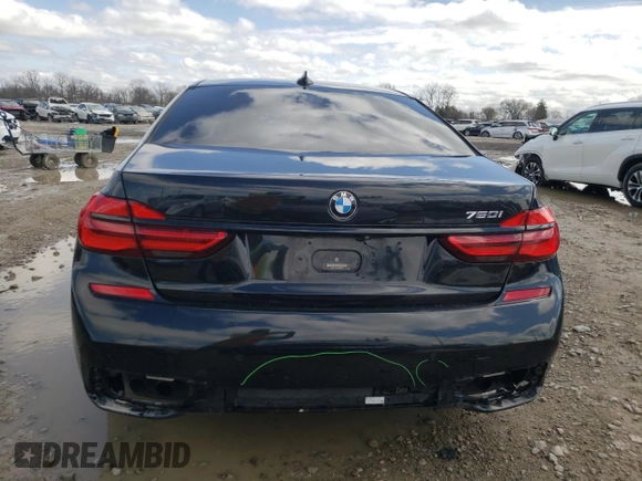 2017 BMW 7 Series 750i with VIN WBA7F0C30HGM21882, listed as a Copart auction lot 46093973 with 53,535 mi miles. Bid and sale history available at carsss.com. Image 6.