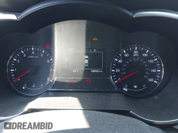 2015 Kia Optima SX Turbo with VIN 5XXGR4A63FG470724, listed as a IAAI auction lot 42006500 with 188,422 mi miles. Bid and sale history available at carsss.com. Image 7.