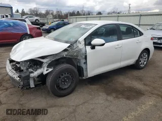 2021 Toyota Corolla LE with VIN 5YFEPMAE0MP185746, listed as a Copart auction lot 51180565 with 69,609 mi miles and Salvage Title. Bid and sale history available at carsss.com. Image 1.