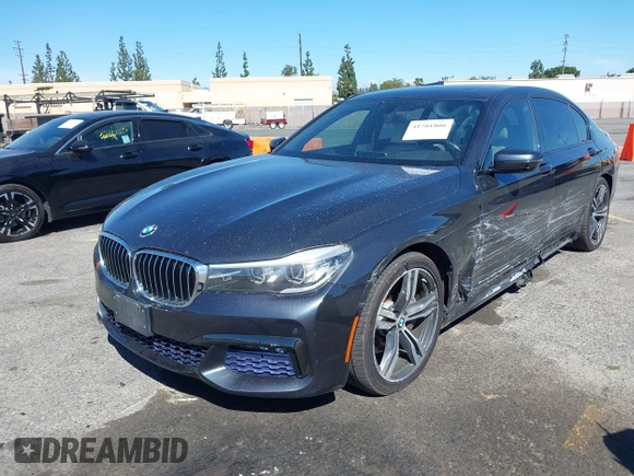 2016 BMW 7 Series 740i with VIN WBA7E2C52GG548048, listed as a IAAI auction lot 41701806 with 72,680 mi miles. Bid and sale history available at carsss.com. Image 17.