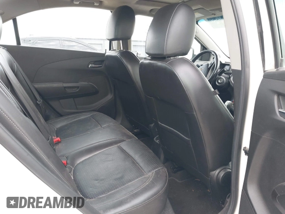 2014 Chevrolet Sonic LTZ with VIN 1G1JE5SH3E4133088, listed as a IAAI auction lot 41072056 with 143,855 mi miles. Bid and sale history available at carsss.com. Image 8.