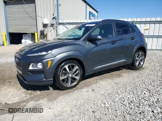 2020 Hyundai Kona Limited with VIN KM8K33A5XLU410194, listed as a Copart auction lot 50244355 with 113,097 mi miles and Clean Title. Bid and sale history available at carsss.com. Image 1.