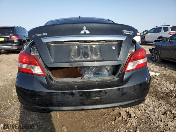 2017 Mitsubishi Mirage G4 ES with VIN ML32F3FJ0HHF09632, listed as a Copart auction lot 45176425 with 90,880 mi miles and Salvage Title. Bid and sale history available at carsss.com. Image 6.