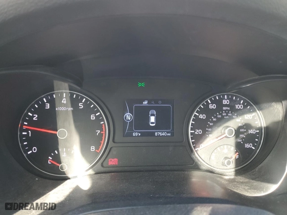 2017 Kia Optima LX with VIN 5XXGT4L36HG161336, listed as a Copart auction lot 51991925 with 87,640 mi miles and Salvage Title. Bid and sale history available at carsss.com. Image 9.