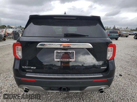 2021 Ford Explorer Limited with VIN 1FM5K8FW6MNA12197, listed as a Copart auction lot 46164015 with 0 mi miles and Salvage Title. Bid and sale history available at carsss.com. Image 6.