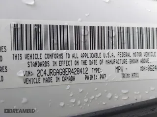 2014 Ram Cargo Van Tradesman with VIN 2C4JRGAG8ER428412, listed as a IAAI auction lot 41893130 with 97,411 mi miles. Bid and sale history available at carsss.com. Image 9.