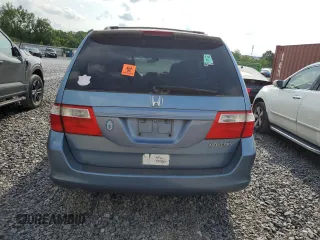 2005 Honda Odyssey EX-L z VIN 5FNRL38685B092279, wystawiony jako Copart lot #57452175 z przebiegiem Nie podano mil oraz Szkoda całkowita • Salvage title. Historia ofert i sprzedaży dostępna na DreamBid. Obrazek 6.