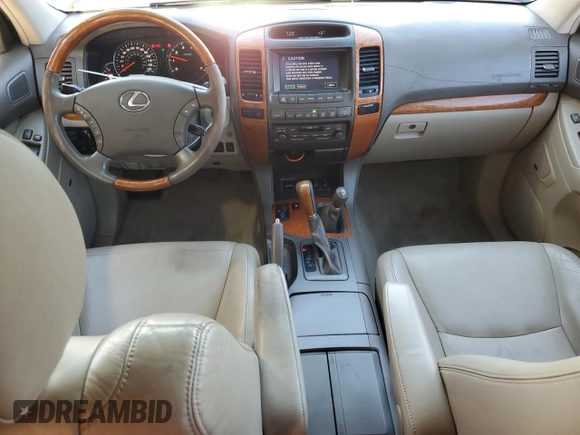 2006 Lexus GX with VIN JTJBT20X260122373, listed as a Copart auction lot 53136495 with 185,332 mi miles and Salvage Title. Bid and sale history available at carsss.com. Image 8.