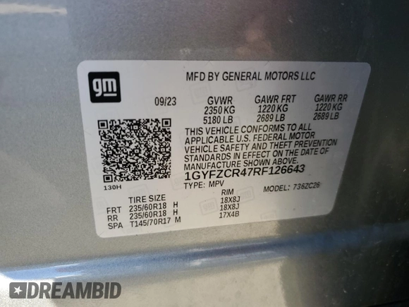 2024 Cadillac XT4 FWD Premium Luxury z VIN 1GYFZCR47RF126643, wystawiony jako Copart lot #80694964 z przebiegiem 24 583 mil mil oraz Czysty tytuł • Clean title. Historia ofert i sprzedaży dostępna na DreamBid. Obrazek 13.