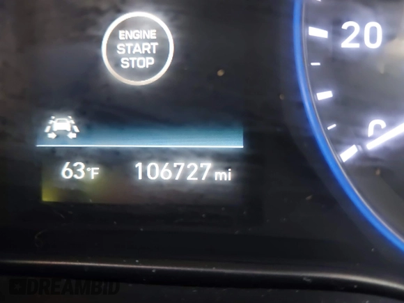 2020 Hyundai Kona SEL Plus with VIN KM8K6CAA7LU502089, listed as a IAAI auction lot 41753825 with 106,727 mi miles and . Bid and sale history available at carsss.com. Image 15.
