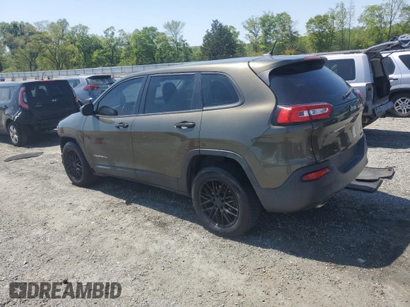 2015 Jeep Cherokee Sport with VIN 1C4PJLAB9FW720187, listed as a Copart auction lot 53091225 with 154,545 mi miles and Salvage Title. Bid and sale history available at carsss.com. Image 2.