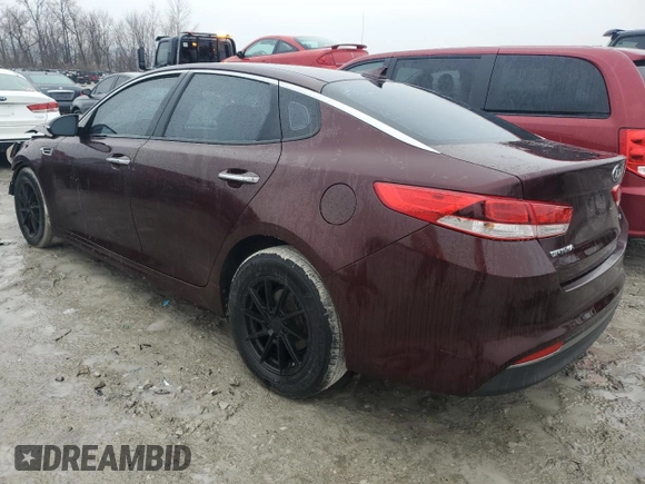 2016 Kia Optima LX Turbo with VIN 5XXGT4L17GG033801, listed as a Copart auction lot 43043075 with 77,203 mi miles and Salvage Title. Bid and sale history available at carsss.com. Image 2.
