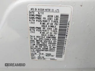 2011 Nissan Rogue SV with VIN JN8AS5MT8BW155447, listed as a IAAI auction lot 41810795 with 173,874 mi miles. Bid and sale history available at carsss.com. Image 9.