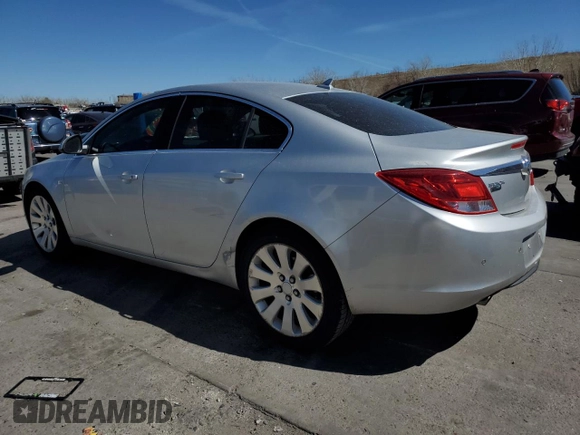 2011 Buick Regal CXL Turbo TO7 with VIN W04G15GV6B1077778, listed as a Copart auction lot 50821725 with 125,743 mi miles and Clean Title. Bid and sale history available at carsss.com. Image 2.