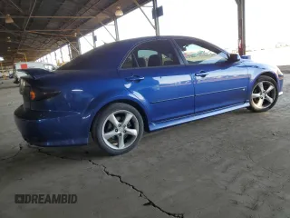 2004 Mazda Mazda6 s with VIN 1YVHP80D145N16404, listed as a Copart auction lot 44018745 with 202,197 mi miles and Salvage Title. Bid and sale history available at carsss.com. Image 3.