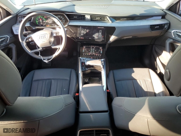 2024 Audi Q8 e-tron Premium Plus with VIN WA15AAGE4RB049434, listed as a Copart auction lot 83839334 with 7,236 mi miles and Salvage Title. Bid and sale history available at carsss.com. Image 8.