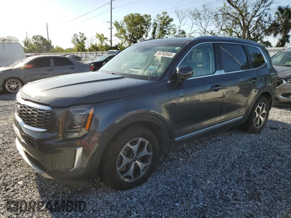 2020 Kia Telluride EX with VIN 5XYP3DHCXLG001439, listed as a Copart auction lot 56702845 with 136,799 mi miles and Clean title. Bid and sale history available at DreamBid. Image 1.