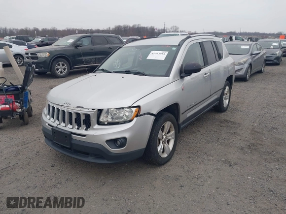 2012 Jeep Compass Sport with VIN 1C4NJDBB8CD604708, listed as a IAAI auction lot 41793914 with 160,258 mi miles. Bid and sale history available at carsss.com. Image 2.