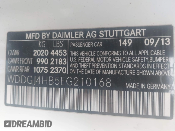 2014 Mercedes-Benz C 250 с VIN WDDGJ4HB5EG210168, выставлен на аукционе IAAI как лот 42379990 с пробегом 139 270 миль миль и . История ставок и продаж доступна на DreamBid. Изображение 9.