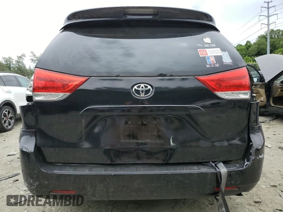 2012 Toyota Sienna LE AAS with VIN 5TDKK3DC7CS257912, listed as a Copart auction lot 58264265 with Not provided miles and Salvage title. Bid and sale history available at DreamBid. Image 6.