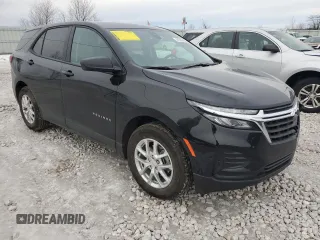 2024 Chevrolet Equinox LS with VIN 3GNAXHEG0RL273340, listed as a Copart auction lot 44200565 with 8,827 mi miles and Non Repairable. Bid and sale history available at DreamBid. Image 4.