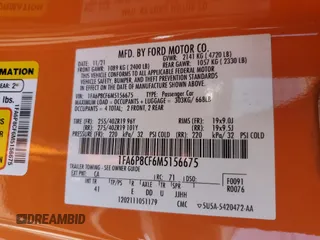 2021 Ford Mustang GT z VIN 1FA6P8CF6M5156675, wystawiony jako Copart lot #60635195 z przebiegiem 55 471 mil mil oraz Szkoda całkowita • Salvage title. Historia ofert i sprzedaży dostępna na DreamBid. Obrazek 13.