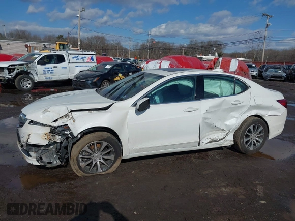 2017 Acura TLX w/Technology Pkg with VIN 19UUB1F5XHA001197, listed as a IAAI auction lot 41530789 with 65,747 mi miles. Bid and sale history available at carsss.com. Image 6.