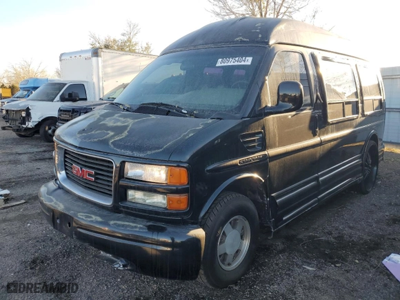 1999 GMC Savana Cargo Van YF7 Upfitter with VIN 1GDFG15R0X1008618, listed as a Copart auction lot 80975404 with 170,505 mi miles and Clean Title. Bid and sale history available at carsss.com. Image 1.