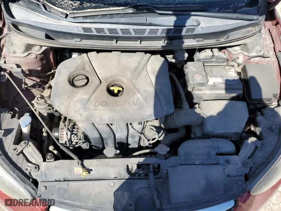 2013 Hyundai Elantra GLS PZEV with VIN 5NPDH4AEXDH174114, listed as a Copart auction lot 53123815 with 197,236 mi miles and Clean Title. Bid and sale history available at carsss.com. Image 11.