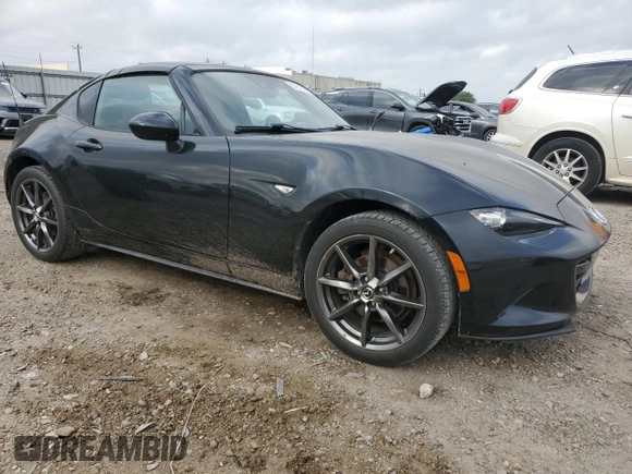 2018 Mazda MX-5 Miata Grand Touring with VIN JM1NDAM70J0200871, listed as a Copart auction lot 51517585 with 80,295 mi miles and Salvage title. Bid and sale history available at DreamBid. Image 4.