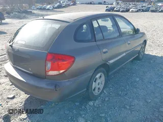 2004 Kia Rio with VIN KNADC165246223044, listed as a IAAI auction lot 41820748 with 119,857 mi miles. Bid and sale history available at carsss.com. Image 4.