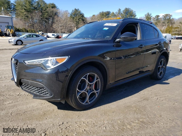 2018 Alfa Romeo Stelvio Sport with VIN ZASFAKPN4J7B87148, listed as a Copart auction lot 47447985 with 79,898 mi miles and Clean Title. Bid and sale history available at carsss.com. Image 1.