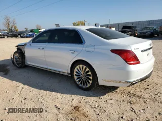 2018 Genesis G90 3.3T Premium with VIN KMHG34JA7JU041140, listed as a Copart auction lot 83020974 with 30,123 mi miles and Salvage Title. Bid and sale history available at carsss.com. Image 2.