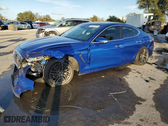2019 Genesis G70 Advanced with VIN KMTG34LA6KU035057, listed as a Copart auction lot 85473254 with 85,101 mi miles and Non Repairable. Bid and sale history available at DreamBid. Image 1.
