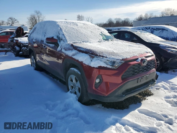 2019 Toyota RAV4 with VIN NJ1457E, listed as a Copart auction lot 50837324 with 44,266 mi miles and Salvage title. Bid and sale history available at DreamBid. Image 1.