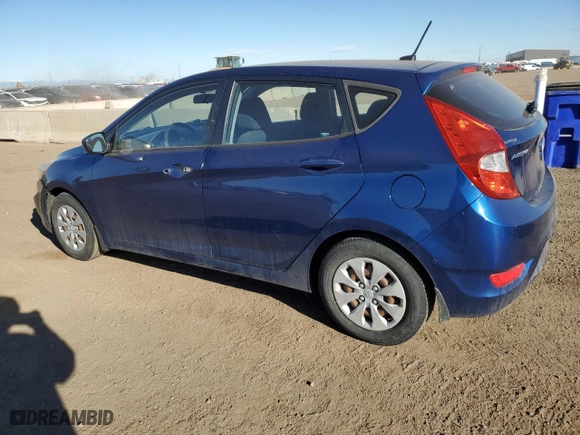 2015 Hyundai Accent GS with VIN KMHCT5AE9FU205969, listed as a Copart auction lot 46848095 with 93,147 mi miles and Salvage Title. Bid and sale history available at carsss.com. Image 2.