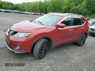 2015 Nissan Rogue SL z VIN 5N1AT2MV5FC795370, wystawiony jako Copart lot #58754825 z przebiegiem 176 512 mil mil oraz Szkoda całkowita • Salvage title. Historia ofert i sprzedaży dostępna na DreamBid. Obrazek 1.