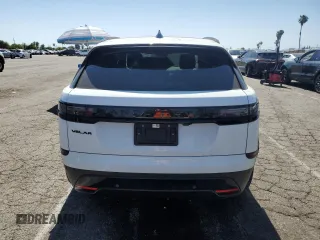 2025 Land Rover Range Rover Velar S with VIN SALYJ2EX0SA804385, listed as a Copart auction lot 57544545 with 2,870 mi miles and Salvage title. Bid and sale history available at DreamBid. Image 6.