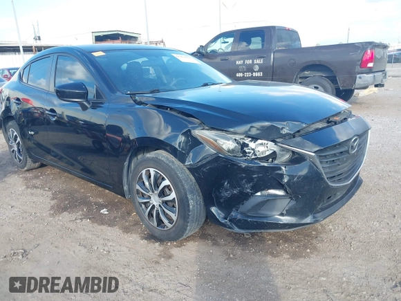 2015 Mazda 3 i SV with VIN JM1BM1T76F1262569, listed as a IAAI auction lot 41472375 with 89,932 mi miles. Bid and sale history available at carsss.com. Image 1.