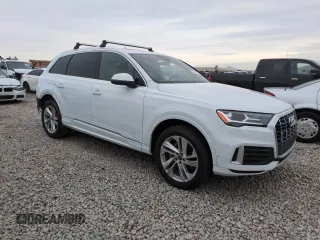 2021 Audi Q7 Premium with VIN WA1AJAF71MD023923, listed as a Copart auction lot 42857925 with 81,346 mi miles and Salvage Title. Bid and sale history available at carsss.com. Image 4.