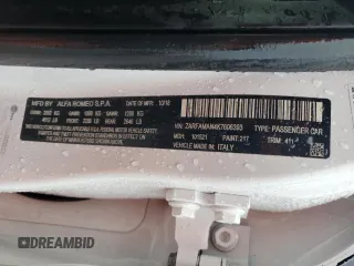 2019 Alfa Romeo Giulia z VIN ZARFAMAN4K7606393, wystawiony jako Copart lot #48740285 z przebiegiem 42 152 mil mil oraz Szkody całkowita. Historia ofert i sprzedaży dostępna na DreamBid. Obrazek 13.